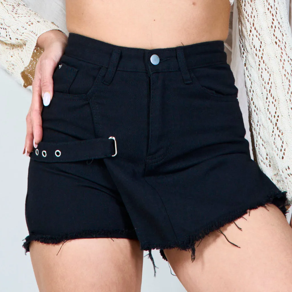 Trendy distressed denim shorts wholesale