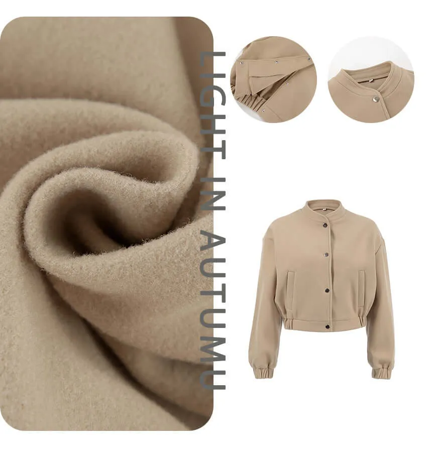 Versatile Loose Long-sleeved Woolen Coat