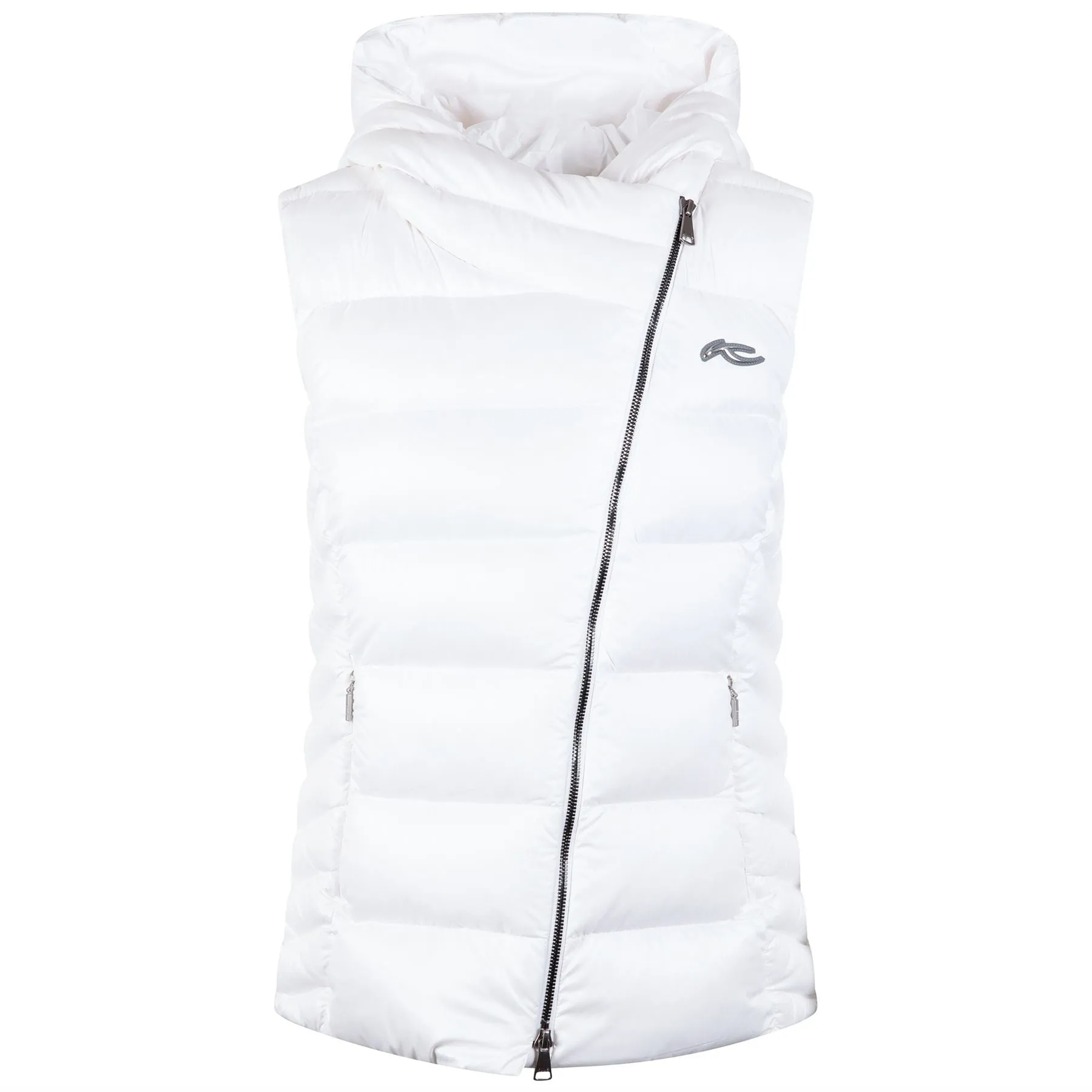 Womens Alina Shine Vest White - AW24