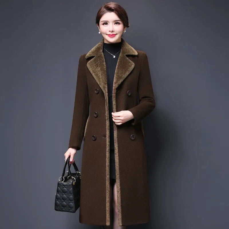 Women's Classic Woolen Coat – Cozy, Chic, and Perfect for Cold Winter Days