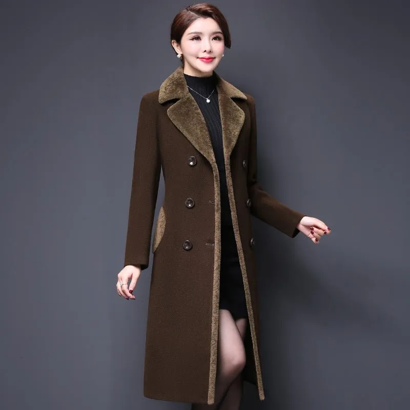 Women's Classic Woolen Coat – Cozy, Chic, and Perfect for Cold Winter Days