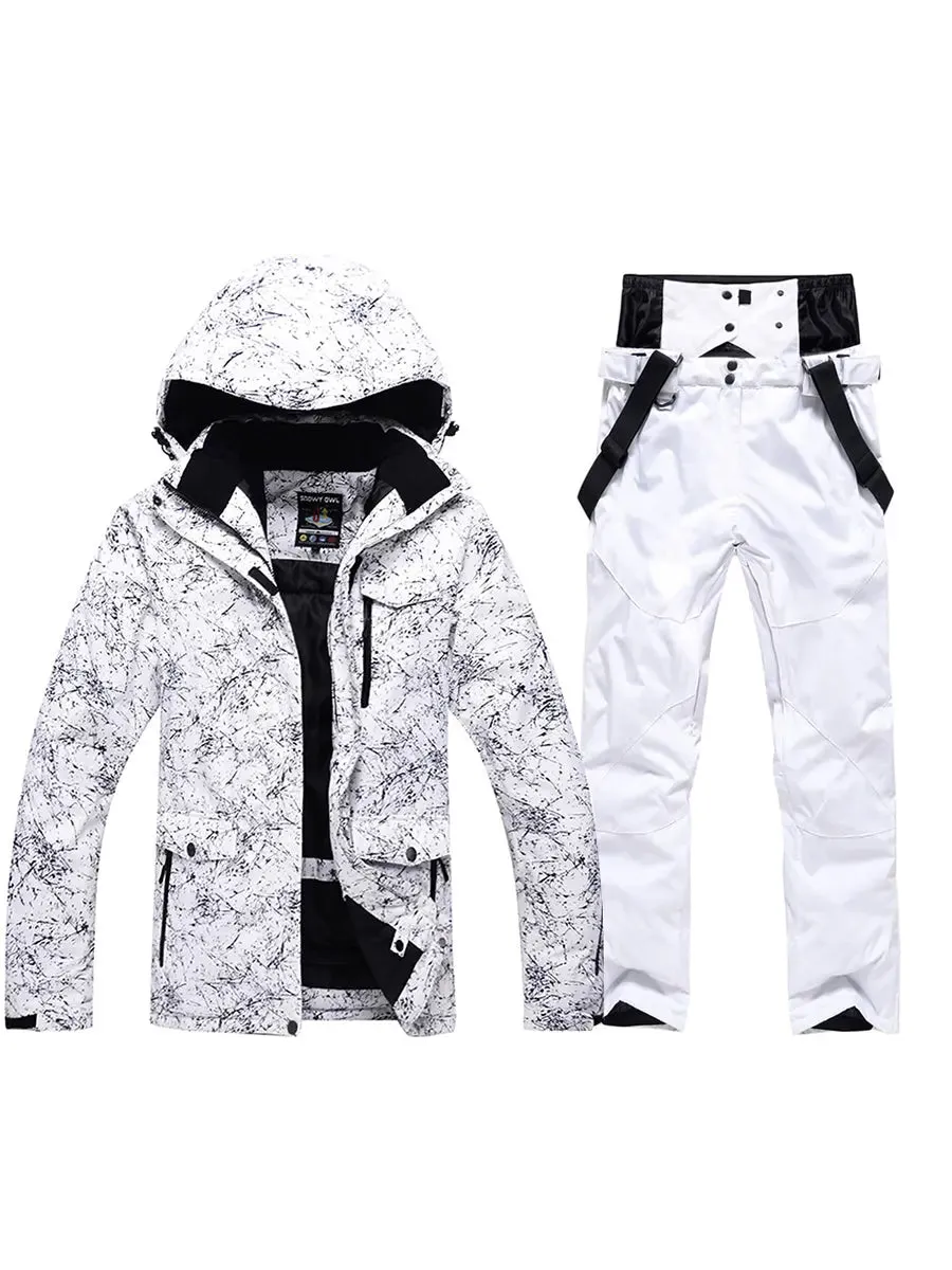 Women's Colorful Printed Ski Jackets and Pants