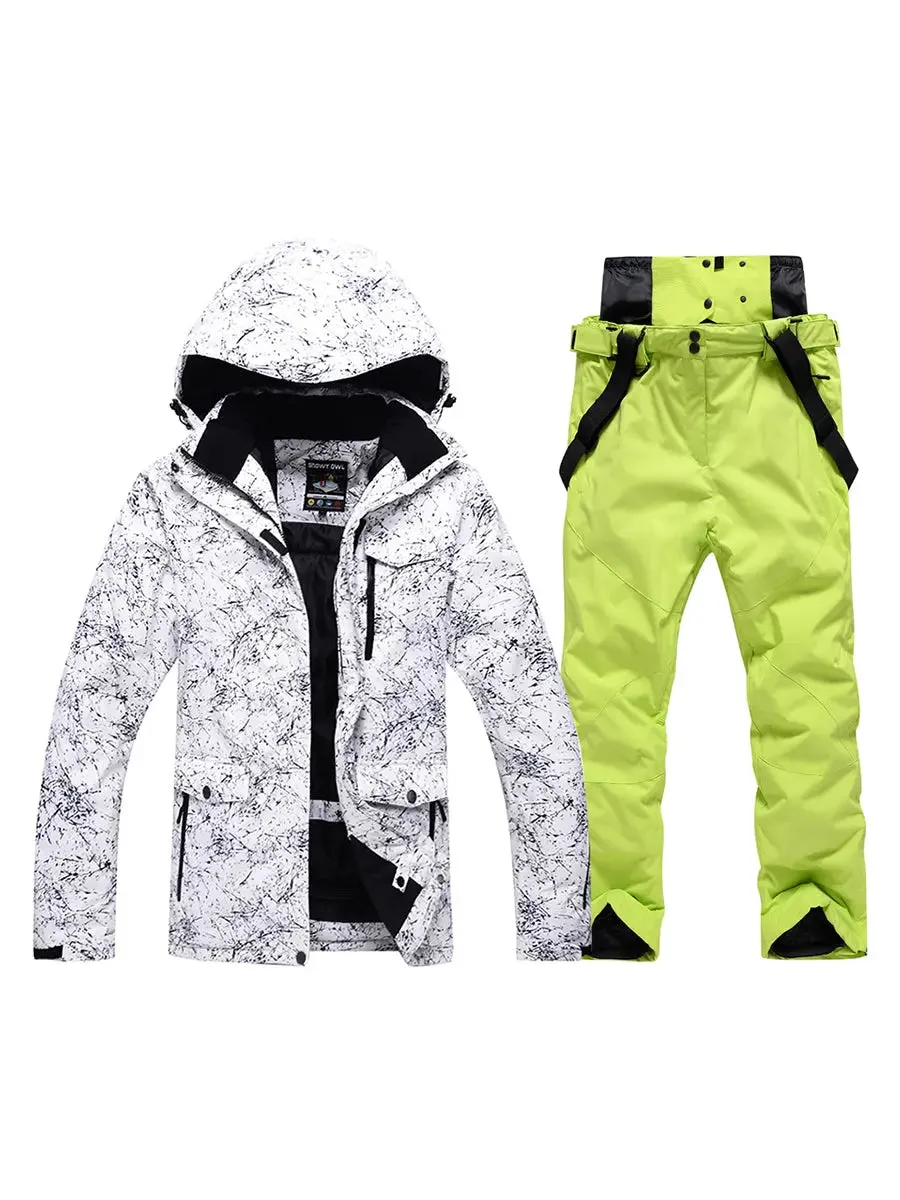 Women's Colorful Printed Ski Jackets and Pants