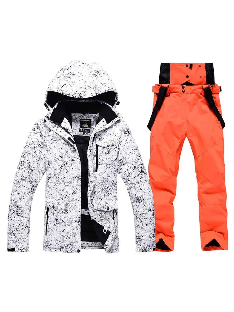 Women's Colorful Printed Ski Jackets and Pants