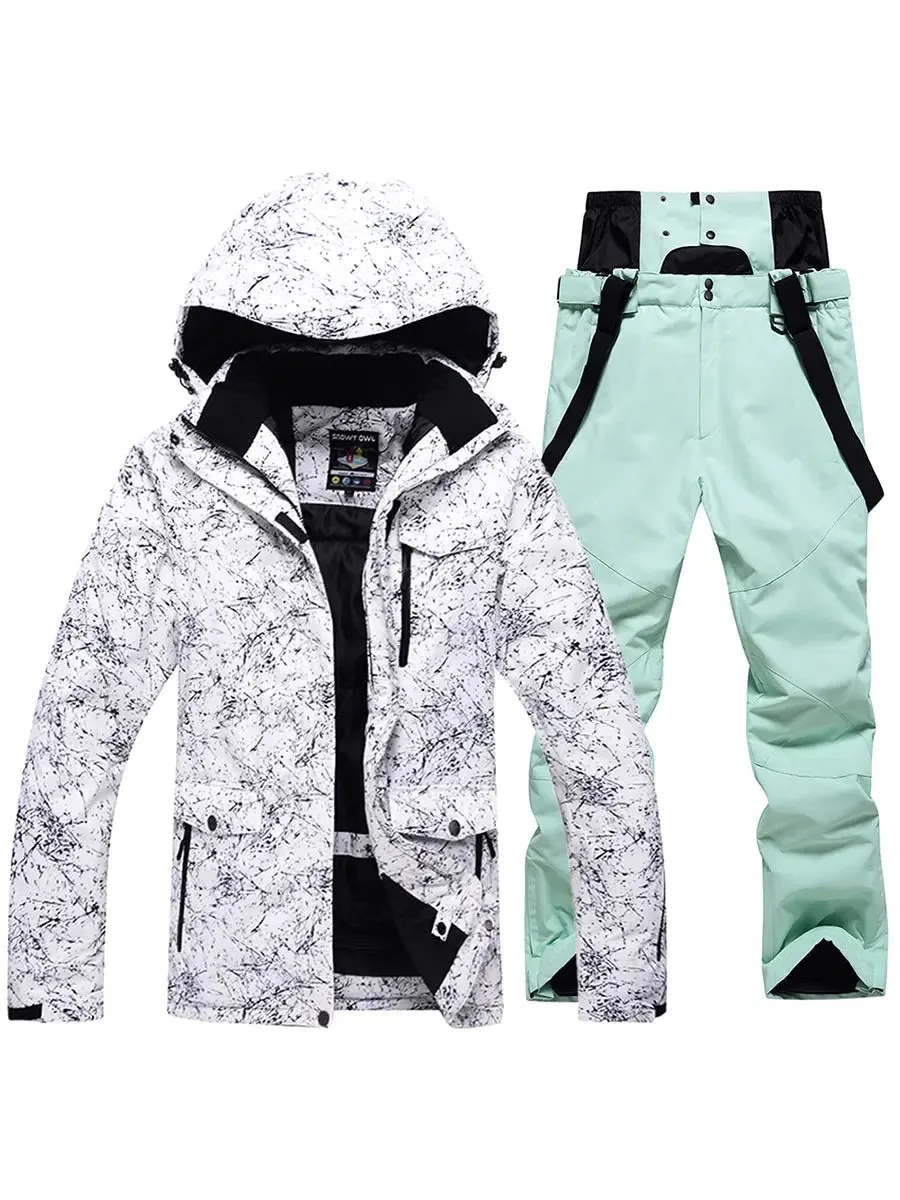 Women's Colorful Printed Ski Jackets and Pants