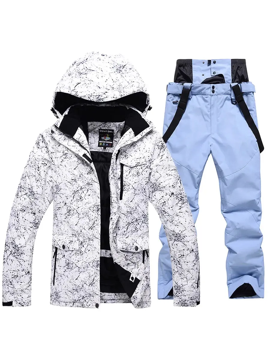 Women's Colorful Printed Ski Jackets and Pants