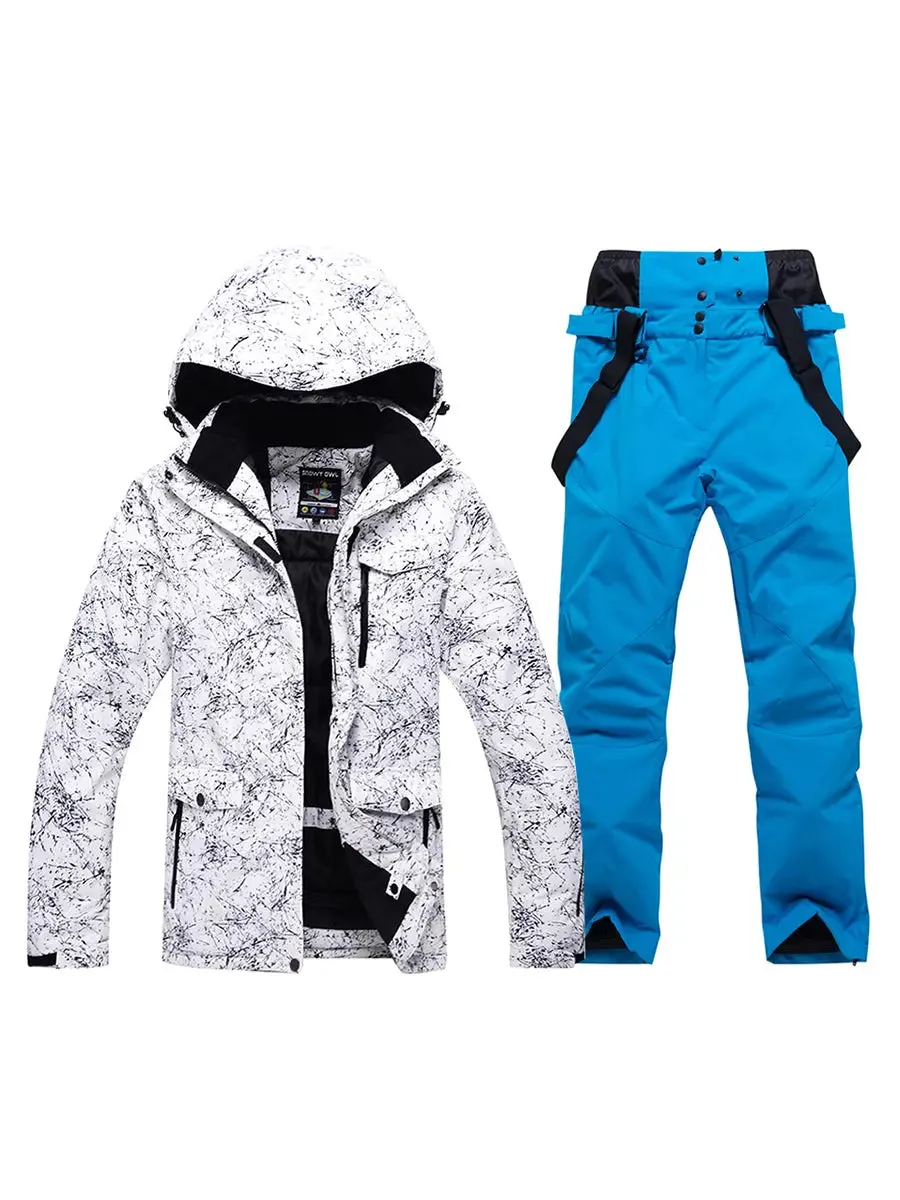 Women's Colorful Printed Ski Jackets and Pants