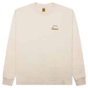 Wool Blended L/S T-Shirt - White